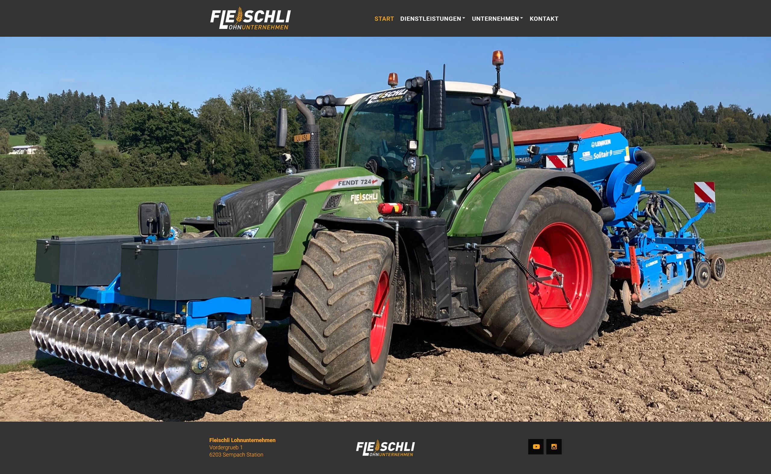 Neue Webseite - A. Fleischli AG Lohnunternehmen