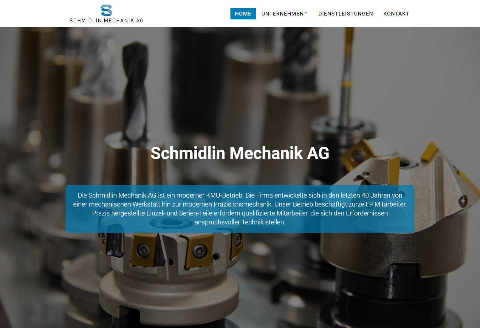 Webseite - Schmidlin Mechanik AG